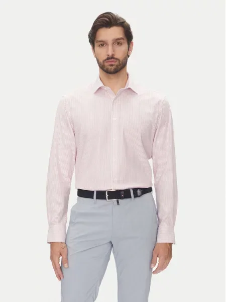 Pierre Cardin Сорочка C6 Modern Fit рожевий
