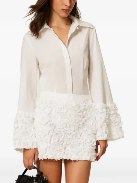 Cămașă Twinset cu model floral alb