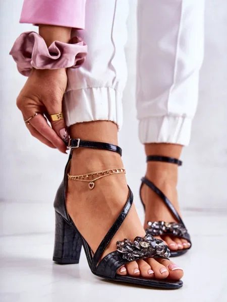 Кристал сандали Boto черно