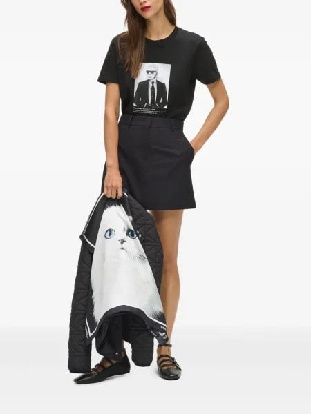 Tricou Karl Lagerfeld cu imagine negru