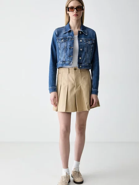 Tommy Jeans prijelazna jakna za žene traper plava