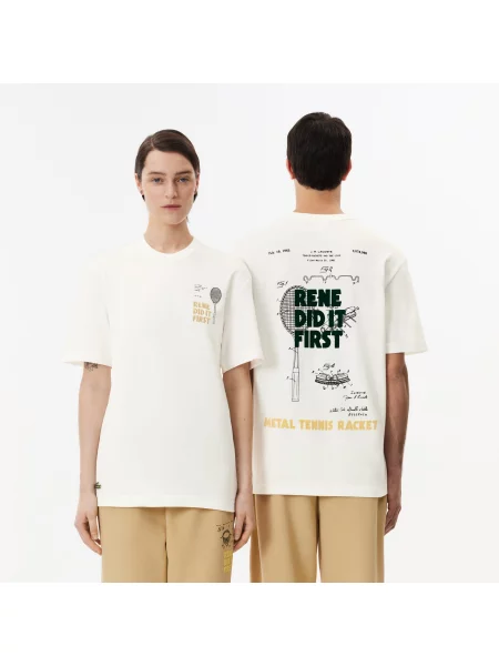 Футболка Lacoste бежевая