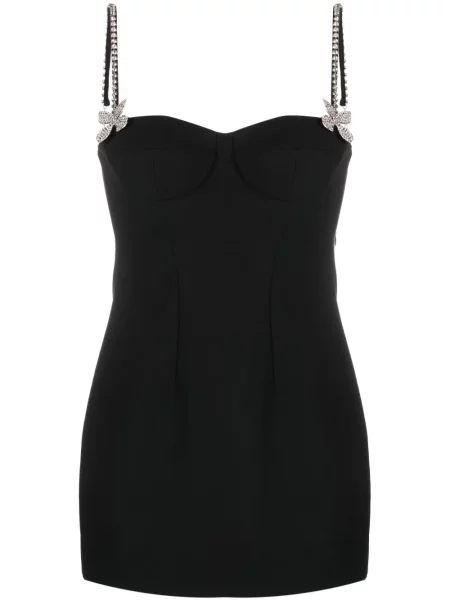 Rochie mini Area de cristal de costum negru