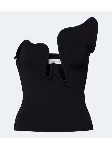Top Christopher Esber tricotate negru