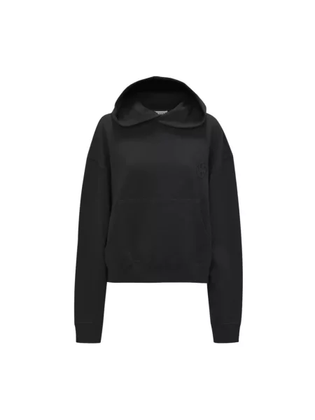 Bluza z kapturem Jw Anderson z kapturem z logo czarna