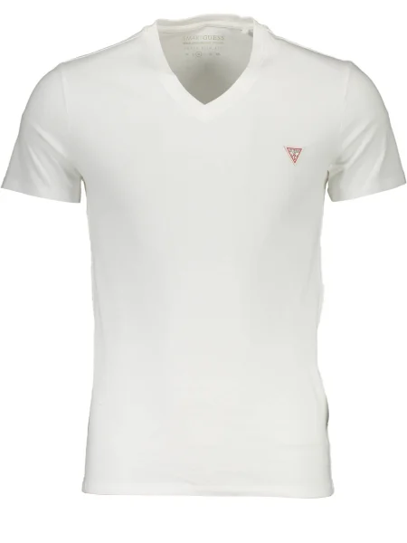 Kratek majica Guess Jeans bela