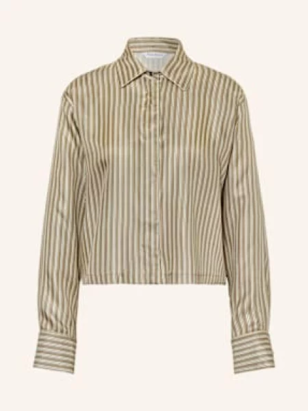 Max Mara Koszula Brama Z Jedwabiu beige beżowa