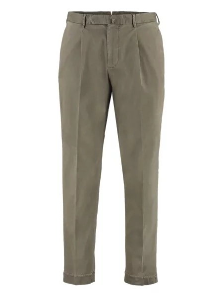 Pantaloni The (alphabet) plisate verde