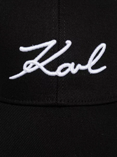Кепка Karl Lagerfeld однотонна чорний