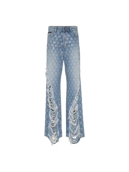 Spodnie Philipp Plein niebieskie