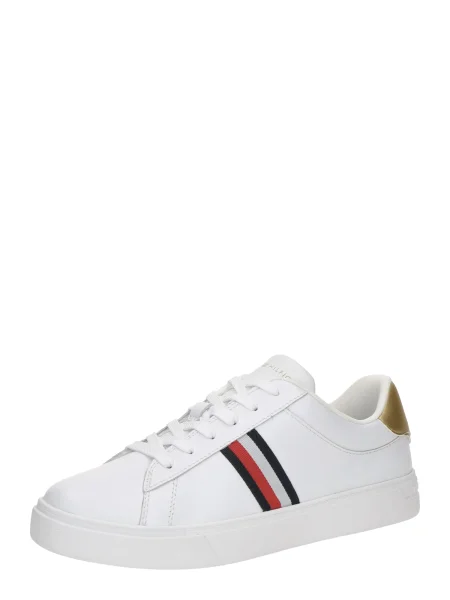 Tommy Hilfiger De piele sneakers alb