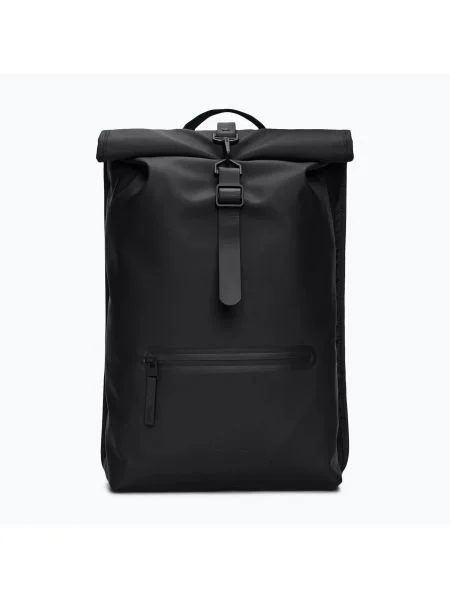 Rains Раница Rolltop W3 13 л градска раница черно