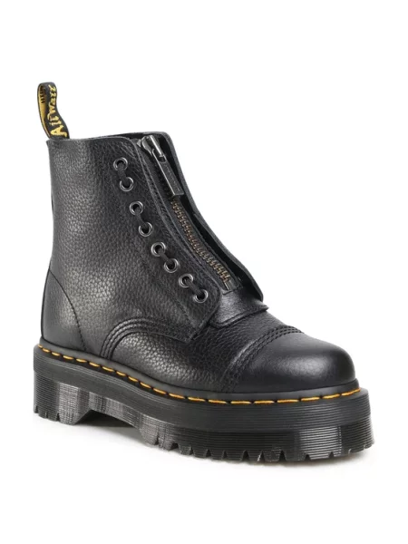 Šněrovací kotníkové boty Dr. Martens černé