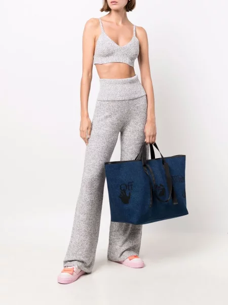 Kalhoty Off-white bílé