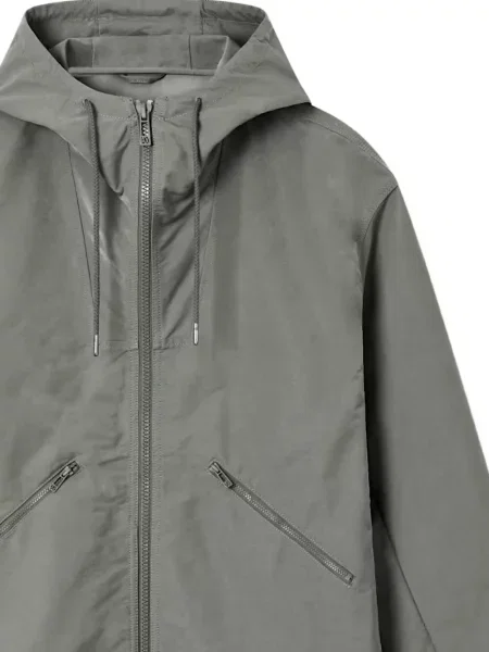 Geacă Armani Exchange cu glugă gri