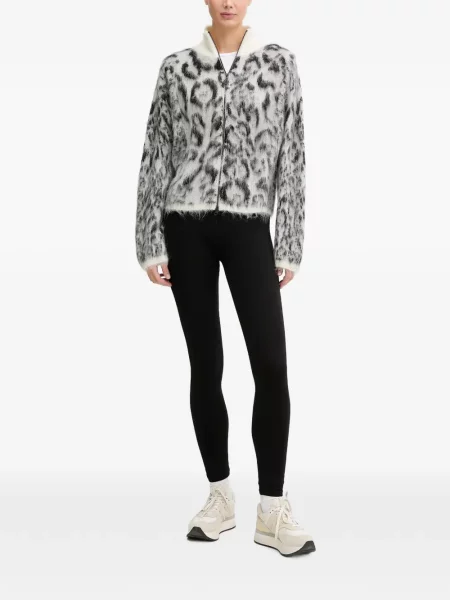 Cardigan Sportalm cu imagine cu model leopard gri