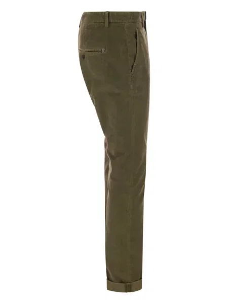 Pantaloni Dondup cu dungi verde