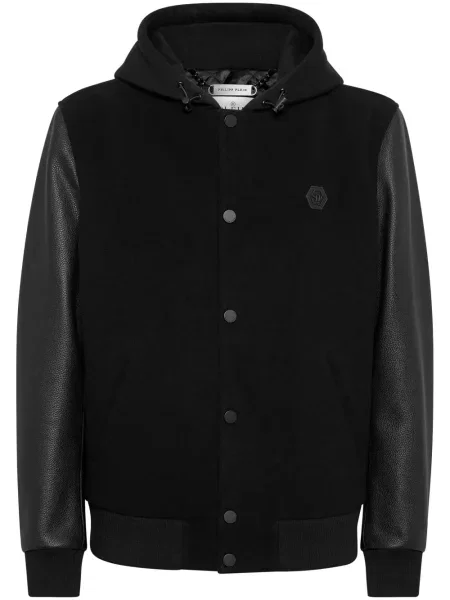 Яке Philipp Plein с качулка черно