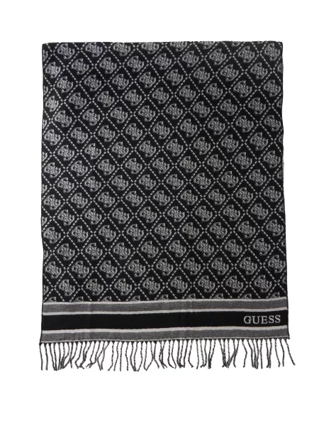 GUESS Fular / alb negru