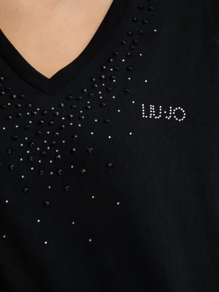 Liu Jo тениска дамска черно