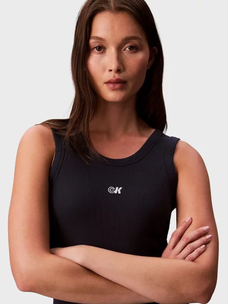 Майка Calvin Klein Jeans з модала синя