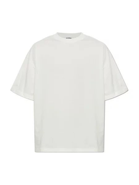 Koszulka Jil Sander z nadrukiem beżowa