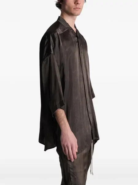 Gulerat cămașă Rick Owens gri