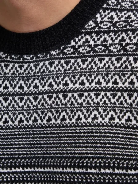 Pulover Armani Exchange cu decolteu rotund negru