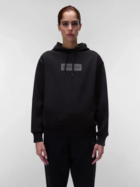 Худі Napapijri B-Suze бавовна/поліестер чорний