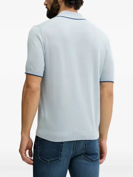 Πλεκτό polo Benetton μπλε