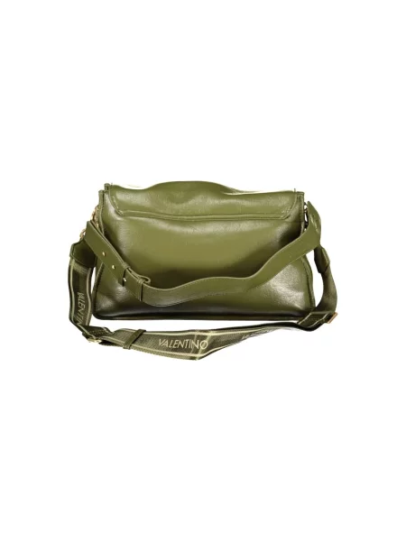 Lniana torebka crossbody Valentino By Mario Valentino zielona