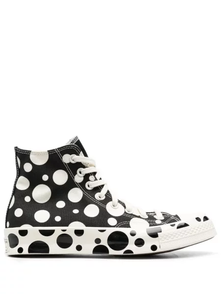Sneakerși Converse cu buline cu imagine negru
