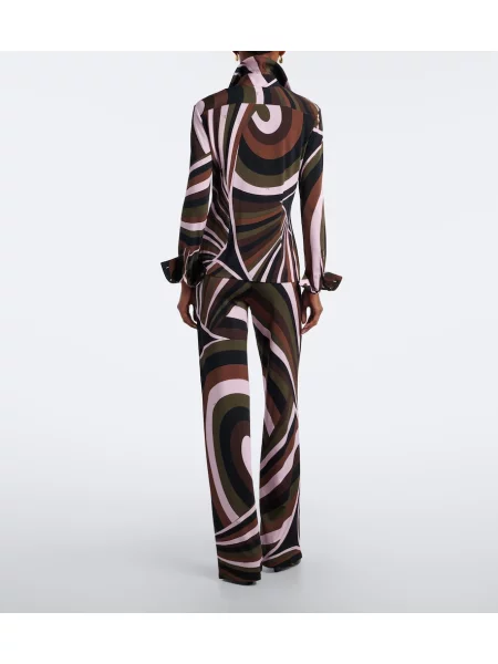 Pantaloni Pucci din satin
