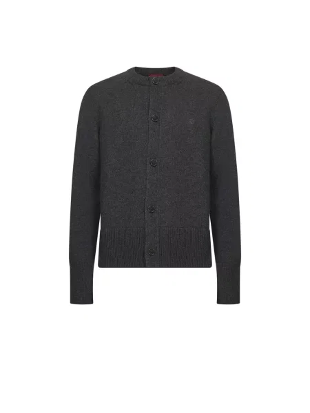 Dzianinowy kardigan Gucci szary