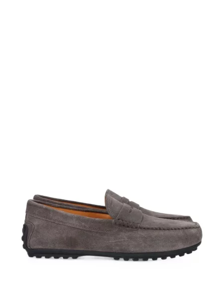 Pantofi loafer Tod's din piele de căprioară maro