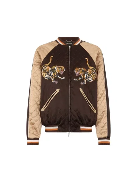 Kurtka bomber Roberto Cavalli brązowy