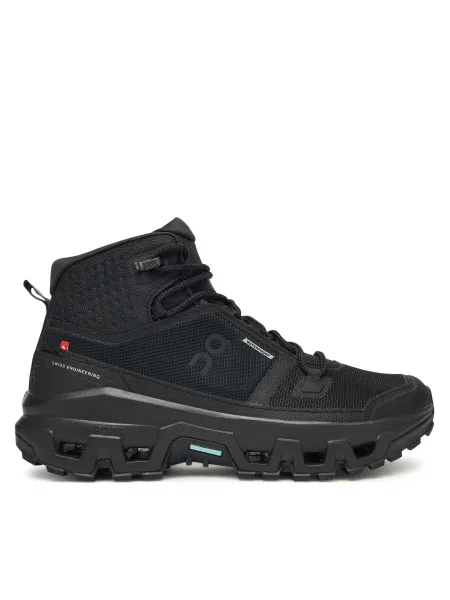 Dámske topánky On Cloudrock Mid Waterproof black/black čierna