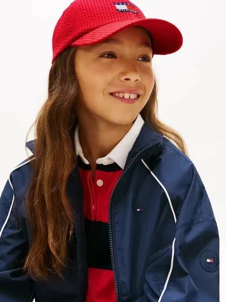 Tommy Hilfiger kšiltovka dětská červená