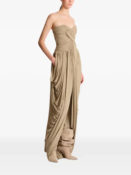 Salopetă Balmain drapată fără bretele