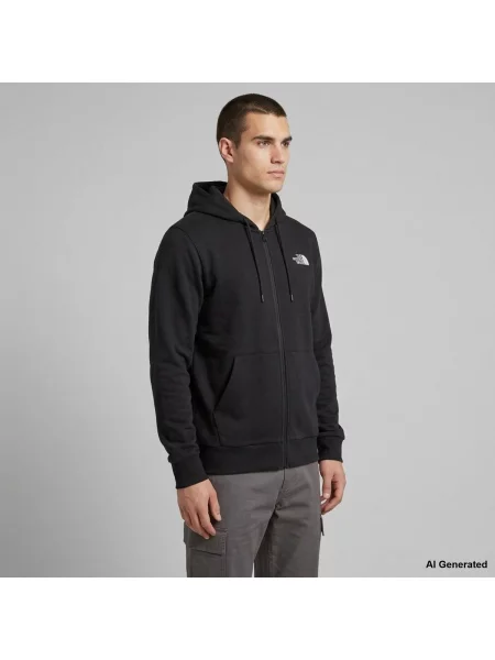 Kapucnis melegítő felső The North Face fekete