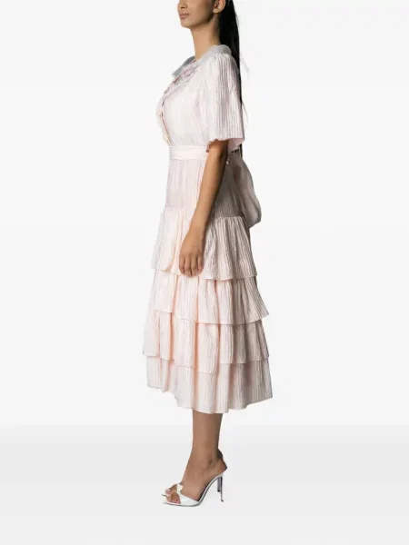 Rochie midi Miau By Clara Rotescu roz