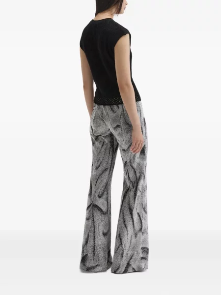 Pantaloni Maccapani cu imagine negru