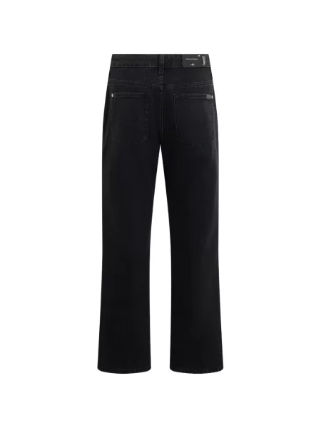 Blugi drepți 7 For All Mankind negru