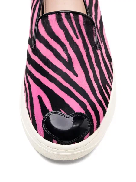 Маратонки Hogan с принт с принт зебра розово