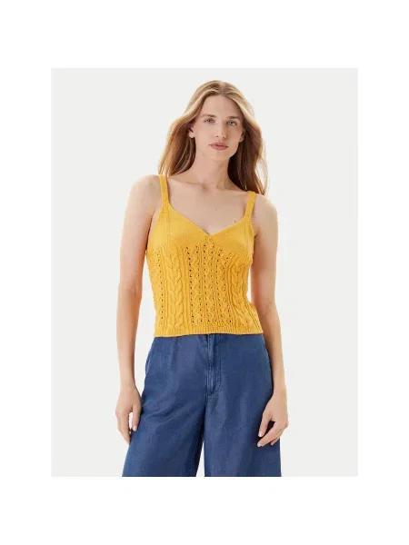 United Colors Of Benetton Felső Slim Fit sárga