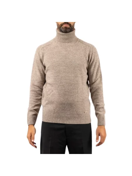 Sweter z golfem Brooksfield beżowy