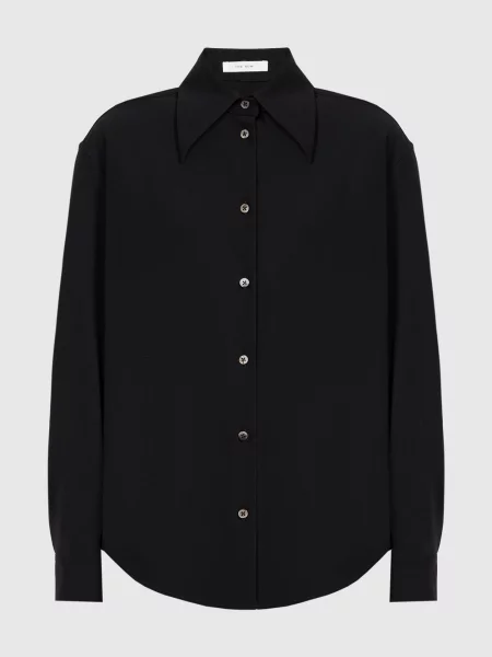 Сорочка Meyer з вовни The Row чорна