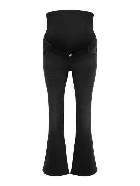 Only Maternity Jeans OLMHELLA LIFE HW RETRO FLARED DNM BOX amestecat negru