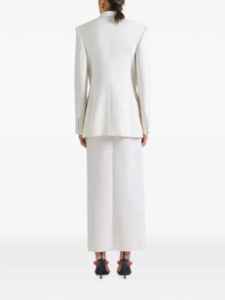 Geacă Givenchy de lână cu două rânduri de nasturi alb