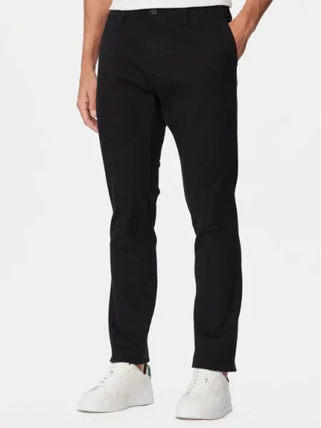 Tommy Jeans Pantaloni chino negru